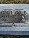 Record image of Cecil Cole