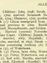 Record image of Sarah Warner (born Blood Gilson)