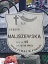 Record image of Józefa Maliszewska (born Bańkowska)