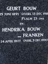 Record image of Hendrika Bouw (född Franken)