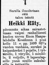 Record image of Henric "Heikki" Räty