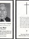 Record image of Anna Maria Mair (born Lindenthaler)