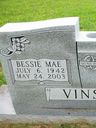 Record image of Bessie Mae Vinson (born Cole)