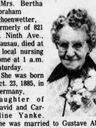 Record image of Bertha Caroline Abraham/ Schönwetter (born Jahnke)