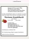 Record image of Marianne Kandelhardt (born Rahmel)