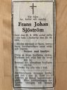 Record image of Frans Johan Sjöström