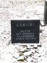 Record image of Greta Aapontytär Eskuri, ent. Keränen (o.s. Keinänen)