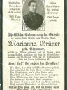 Record image of Maria Anna Grüner (geb. Stemmer)