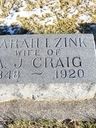 Record image of Sarah Isabella Craig (born Zink)