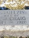 Record image of Sarah Isabella Craig (born Zink)