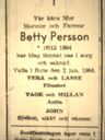 Record image of Gertrud Elisabeth (Betty) Persson (born Mårtensson)