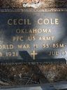 Record image of Cecil Lee cole