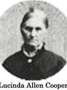 Record image of Lucinda Ellen Cooper (born Allen)