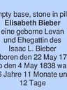Record image of Elizabeth Bieber (born Levan)