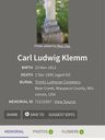 Record image of Carl Ludwig (Karl) Klemm