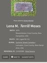 Record image of Lena M Moses (born Tirrill (Terrill))