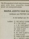 Record image of Maria Judith van Vliet (born Zitman)