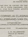 Record image of Cornelia Clasina Hillebrand (geb. van Dijk)