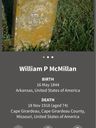 Record image of William Benjamin McMillan
