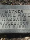 Record image of Nancy Catherine " Nannie Kate" Haggard (born Lunsford)