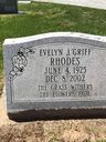 Record image of Evelyn Jayne Rhodes (born Griffith)