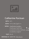 Record image of Catherine Forman