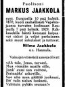 Record image of Johan Markus Jaakkola