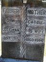 Record image of Catherine N "Cattie" Coleman (born Jacobs)