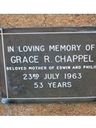 Record image of Grace Rogerson Chappel (born Smith)