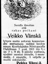 Record image of Veikko Vänskä