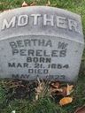 Record image of Bertha Pereles (geb. Wirth)