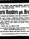 Record image of Maria Kauders (o.s. Brod)