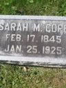 Record image of Sarah Martha Cope (born Lewis)