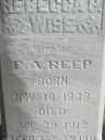 Record image of Rebecca Permelia Reep (born Wise)