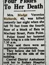 Record image of Veronica Margaret (Madge) Richards (nacida Moulder)