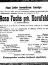 Record image of Rosalia Fuchs (geb. Kornfeld)
