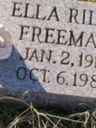 Record image of Ella Austin Freeman (born Riley)