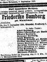 Record image of Friederike Bamberg (geb. Warschauer)