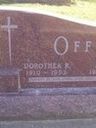 Record image of Dorothea Ruth Offt (født Brauer)