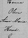 Record image of Sigrid Anna Karoline Hansen (born Mattisdatter)