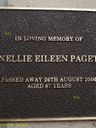 Record image of Nellie Eileen Paget (born Partridge)