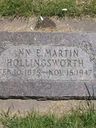 Record image of Ann Elizabeth Hollingsworth (born Martin Hollingsworth)
