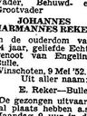 Record image of Johannes Harmannus Reker