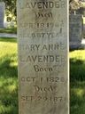 Record image of Mary Ann Lavender (born Cole)