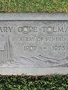 Record image of Mary Viola Estelle Tolman (born Cope)