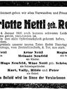 Record image of Charlotte Nettl (geb. Reiter)