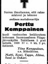 Record image of Perttu Pertunpoika Kemppainen