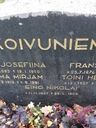 Record image of Anna Josefiina Kustaantytär Koivuniemi (born Lahoniittu)