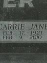 Record image of Carrie Jane SUTTER