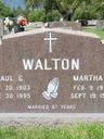 Record image of Martha Alzina Walton (born Postlewait)